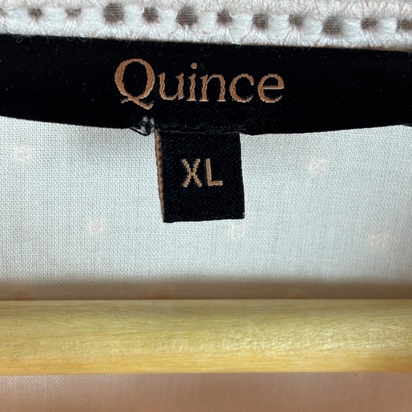 Quince Women Long Sleeve Lightweight Organic Cotton Textured Blouse XL Cottage - Picture 6 of 11